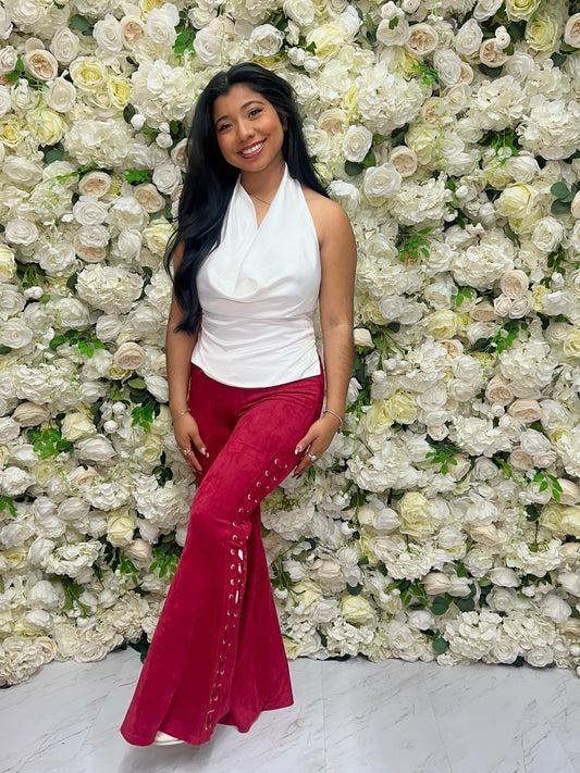 Vera Flares - Burgundy