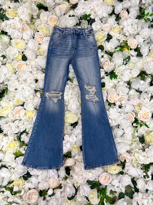 Medium Wash High Rise Jeans