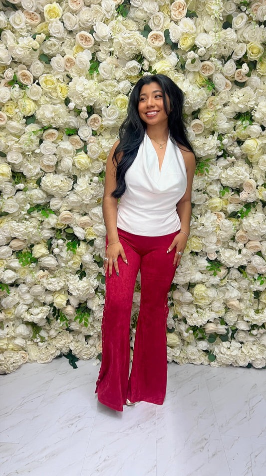 Vera Flares - Burgundy