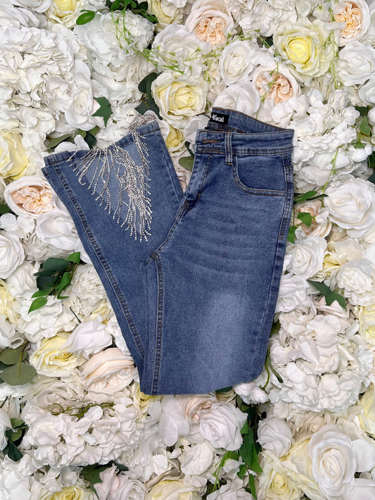 Starstruck Rhinestone Bell Bottom Pants