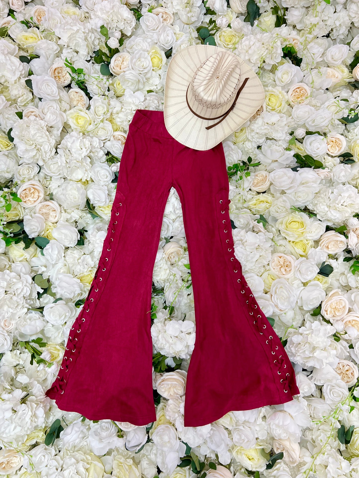 Vera Flares - Burgundy