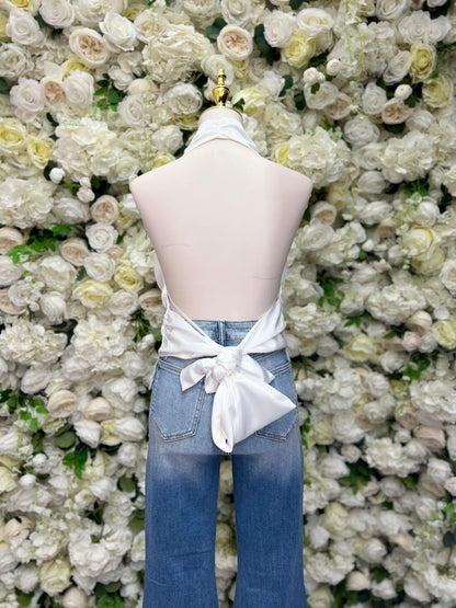 Sirena Halter Top - White
