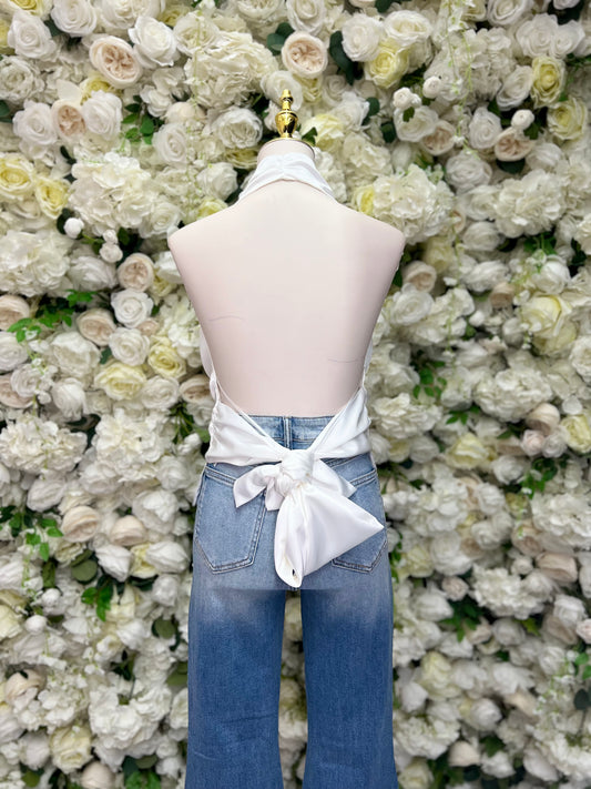 Sirena Halter Top - White