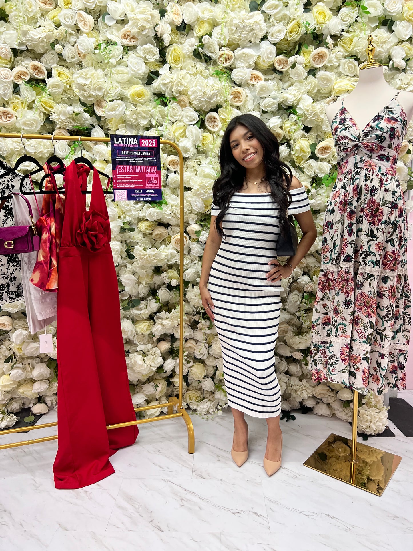 Katerina Off the Shoulder Maxi Dress