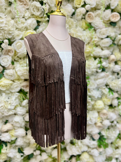 La Vaquera Vest - Chocolate