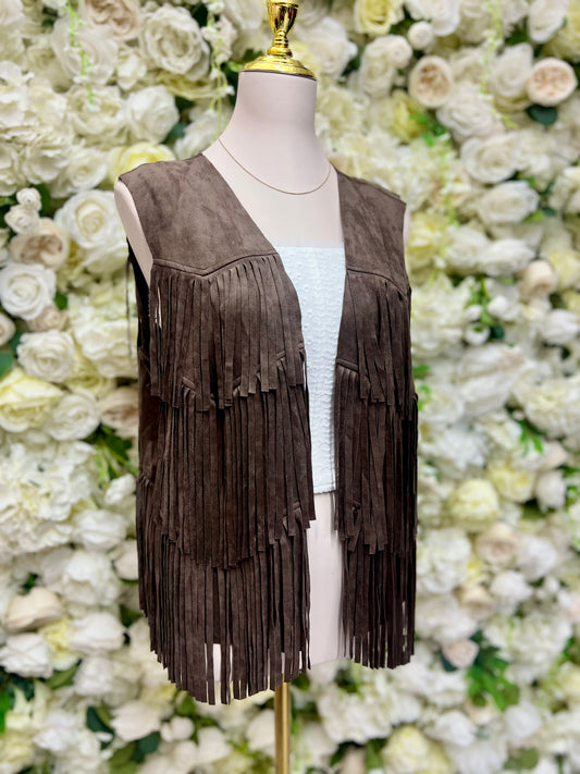 La Vaquera Vest - Chocolate