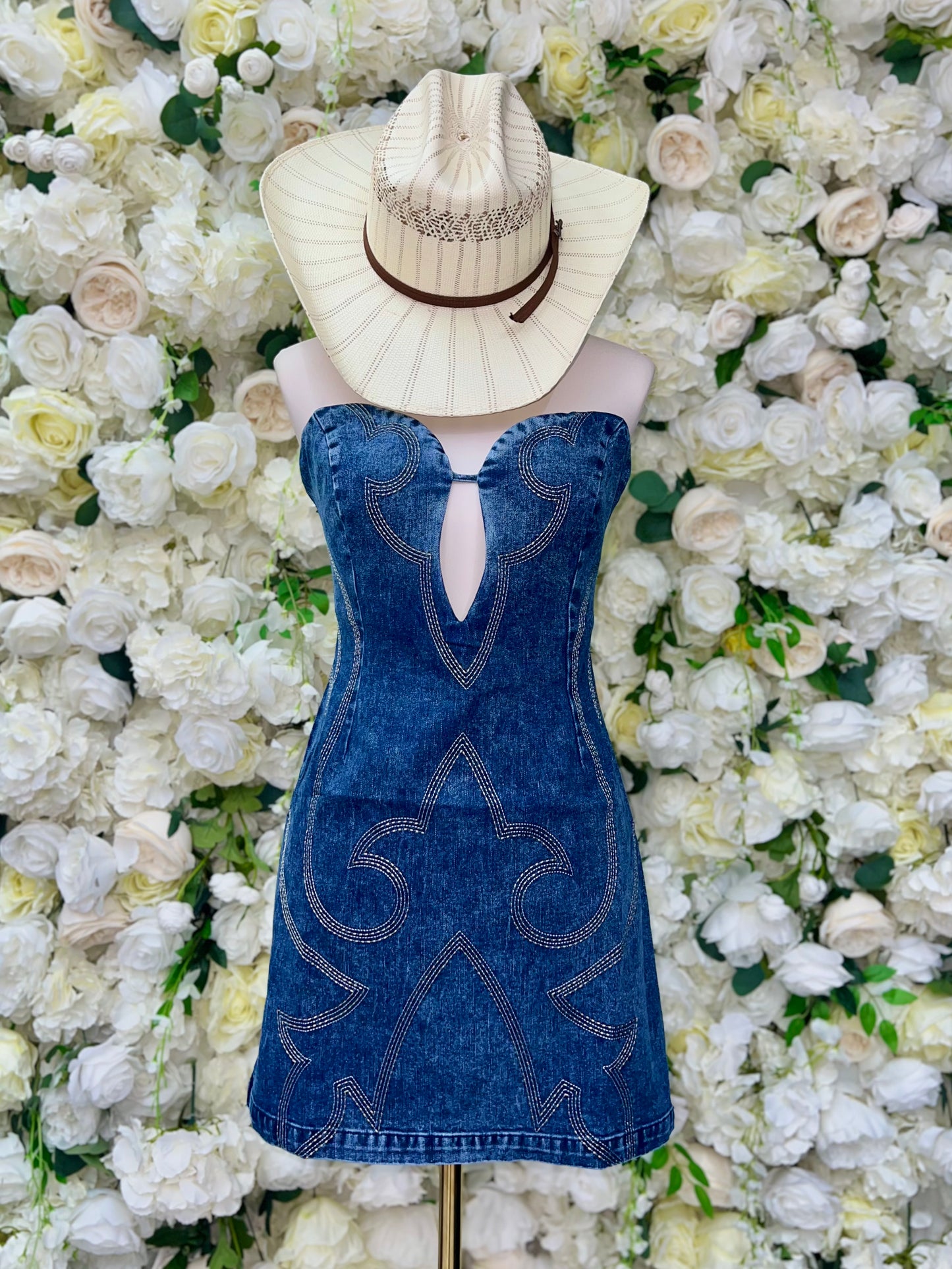 Dream Girl Denim Bodycon Dress