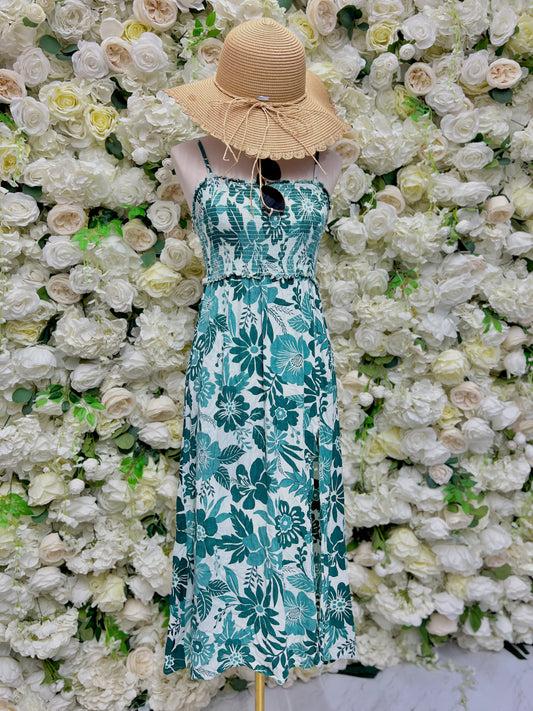 Isa Isla Midi Dress - Teal